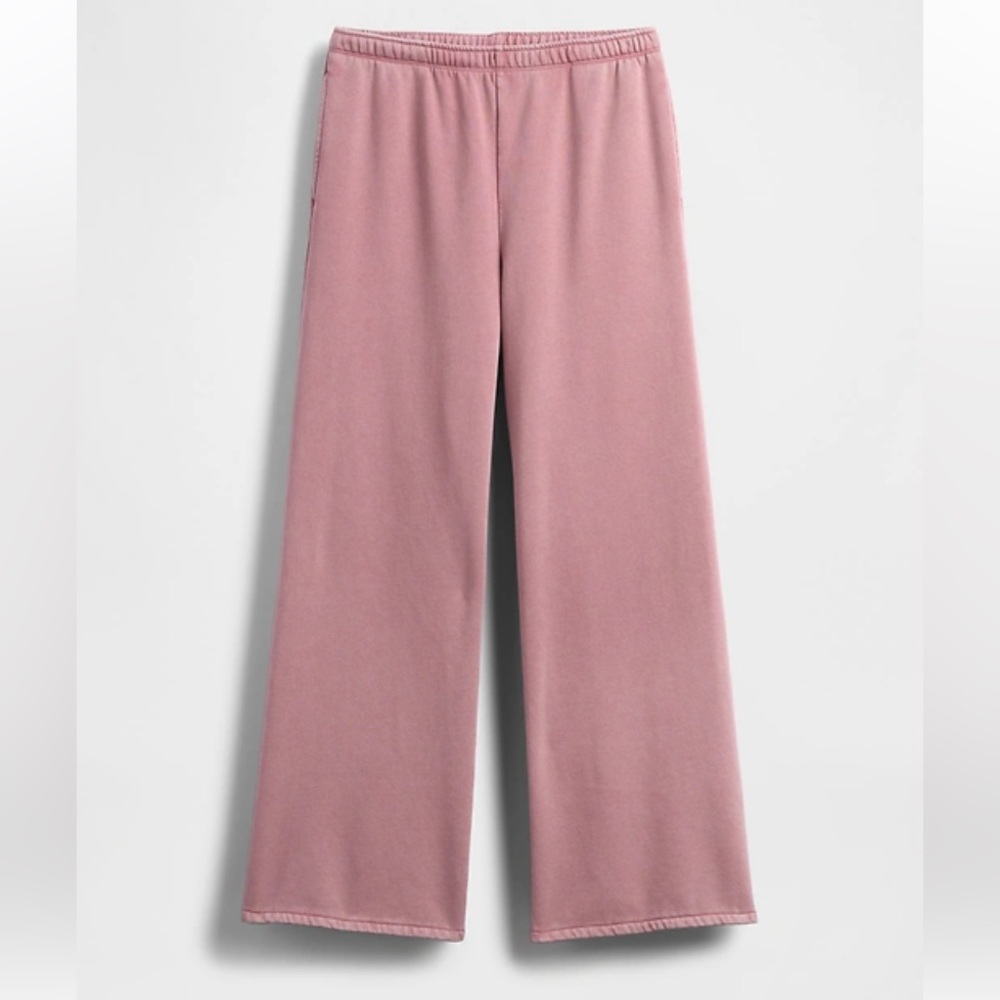 GAP Women's Mauve Vintage Soft Full Zip Wedge Hoodie & Baggy Wide Leg Sweats - Picture 7 of 7